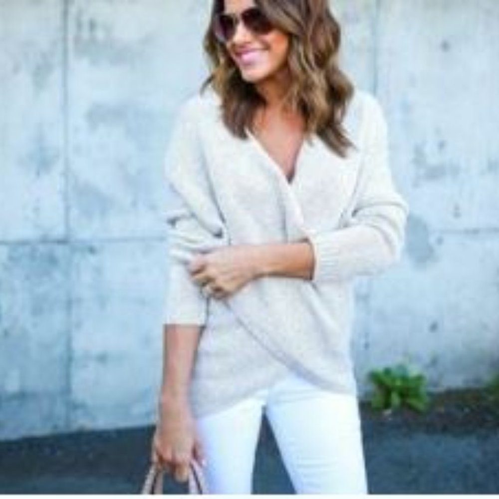 Vici cross over knit sweater